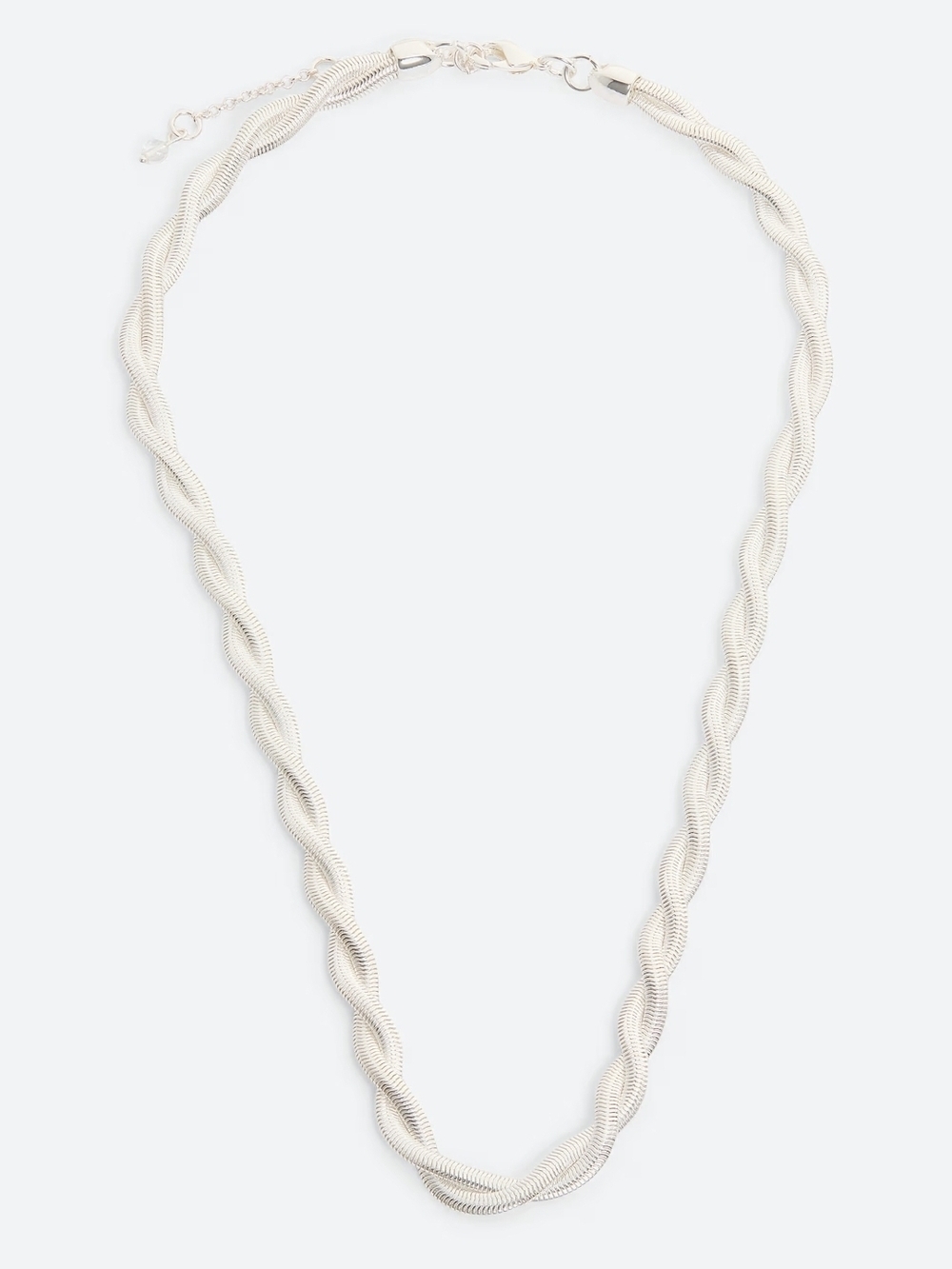 Everri Silver Twisted Rope Necklace